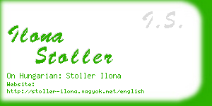 ilona stoller business card